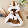 Cat Christmas Outfits, Dog Cat Santa Claus Outfit, Soft And Thick Xmas Cape With Hat, Christmas Cat Dog Costume Pet Cape, Cat Christmas Costumes For Cats, Medium Cat Cape For Cats - Image 4