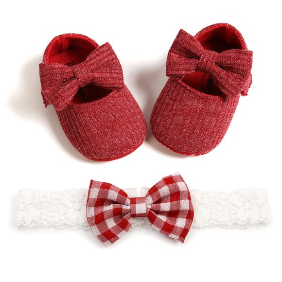 Baby Girl Shoes Newborn Infant First Walker Cotton Sofe Sole Princess Toddler Baby Crib Shoes - Image 3