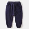 Children's Clothing Boys' Letter Embroidered Plus Velvet Pants Baby Thickened Trousers Warm Pants - Image 2