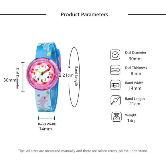 Children's Silicone Cartoon Transparent Cute Fashion Watch - Image 6