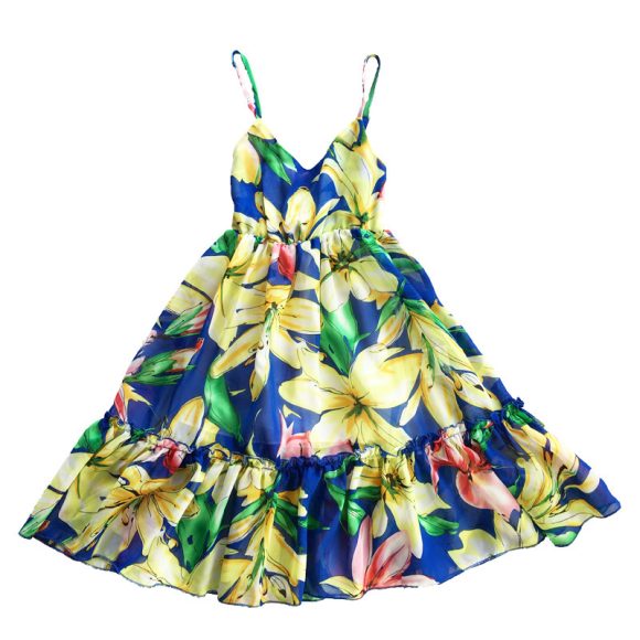 Sweet sling chiffon girls beach dress - Image 5