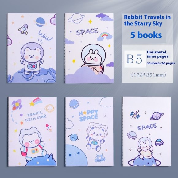 Notebook Thickened Practice Note Simple A5 Creative B5 Girl Heart - Image 10