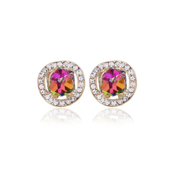 Bridal Necklace, earrings set, crystal jewelry, color gold, Korean pendant, new promotion, factory direct sales - Image 4