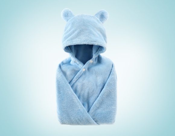 Cotton baby care hooded bath towel - Image 7