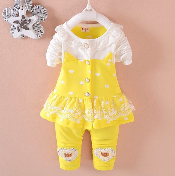 BibiCola Baby Girls Clothing Sets Toddle Tracksuits Kids Tops   Pants 2pcs Tracksuits Kids Girls Clothes Baby Girl Clothes Set - Image 5