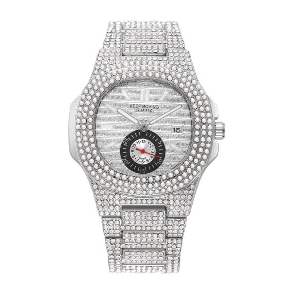 Couple Watch Fashion And Fully-jewelled Calendar Quartz - Image 2