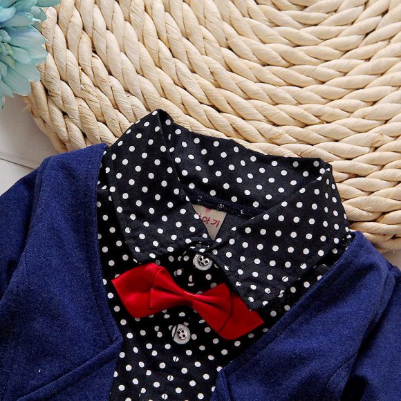 Children's Children's Suit Bow tie Sweater Small Trousers - Image 4