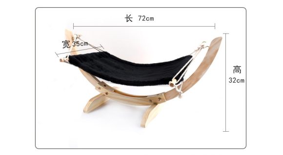 Cat Hammock Wooden Bed Pet Supplies - Image 7