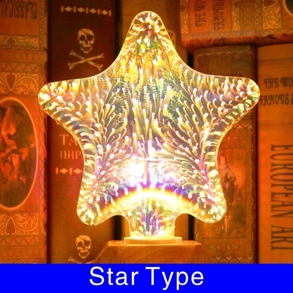 3D Fireworks Decorative Light Bulb Christmas Lights Christmas Home Decorations - Image 10