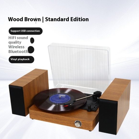 Vinyl Record Player Integrated Bluetooth Audio Retro Ornaments - Image 5