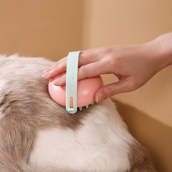 Pet Silicone Bath Massage Scrub Bath Brush For Cats And Dogs - Image 7