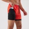 Men's Loose Three-point Quick-drying Lined Anti-exposure Double-layer Fitness Shorts - Image 5