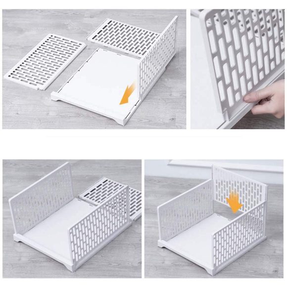Wardrobe Storage Layered Partition Wardrobe Storage Box - Image 4