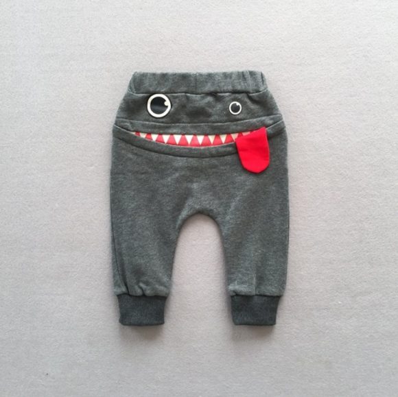 boys casual pants autumn loaded Korean children's casual sweatpants baby cartoon loose trousers - Image 4