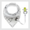 Bib with Pacifier Clip - Image 2