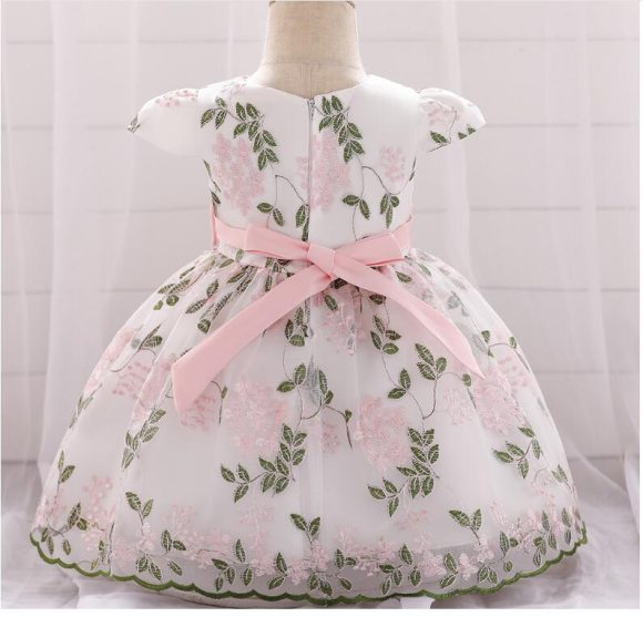 summer children's clothing new baby birthday party wedding dress skirt girls fluffy dress - Image 8