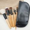 Bobbi Brown makeup brush 7 Mycoplasma wood animal hair cosmetic brush belt leather Makeup Kit spot