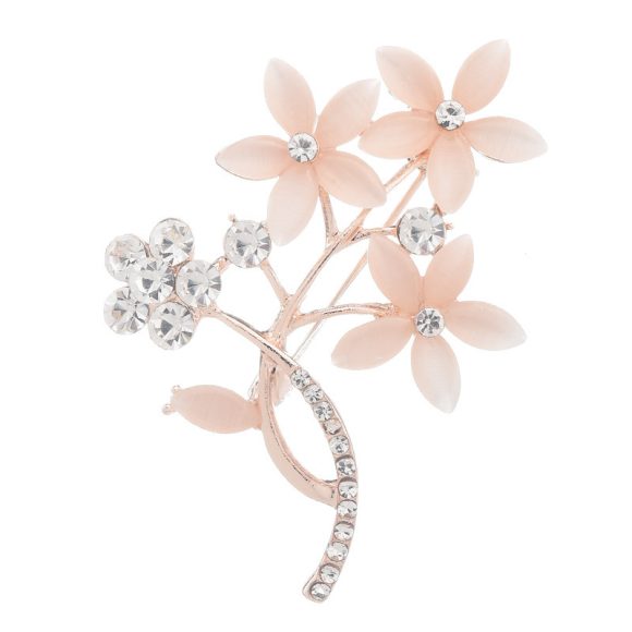 High-end flower corsage, opal vintage brooch, wedding corsage - Image 3
