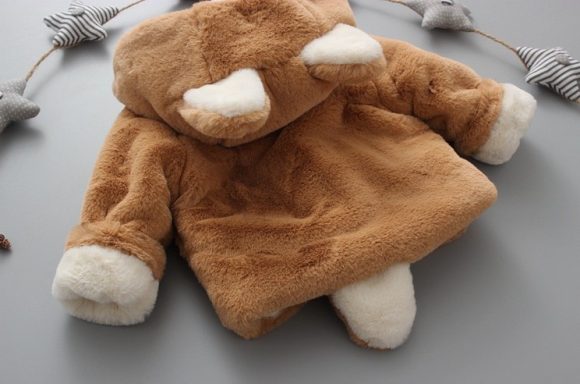 autumn and winter new children's wear plus velvet thickening children's jacket small rabbit hair Korean version of the sweater one generation - Image 5
