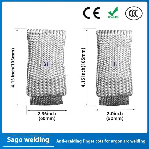 TIG professional welder protective glass fiber finger cots - Image 4