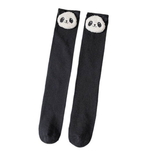 Cute Girl Cartoon Unique Panda Puppy Bunny Princess Style Long Socks - Image 6