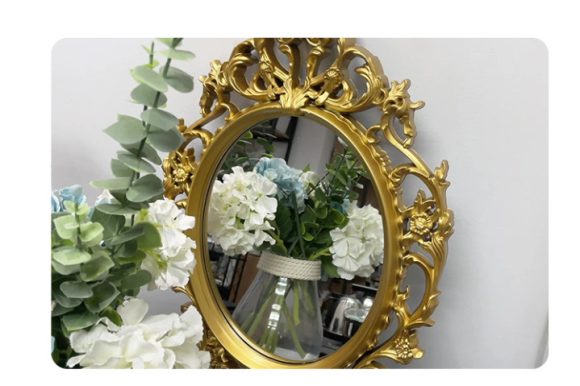 Classical Oval Decoration Retro Mirror - Image 4