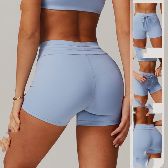 Hip Lifting Yoga Shorts High Waist Belly Contracting Fitness Pants - Image 7