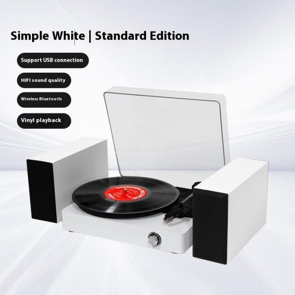 Vinyl Record Player Integrated Bluetooth Audio Retro Ornaments - Image 3
