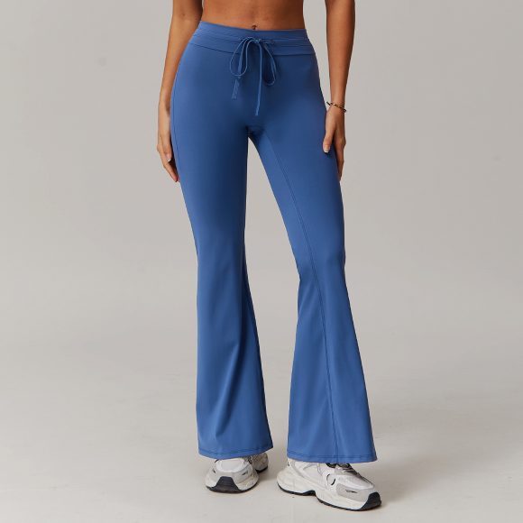 High Waist Hip Lift Yoga Bell-bottom Pants Belly Contracting - Image 2
