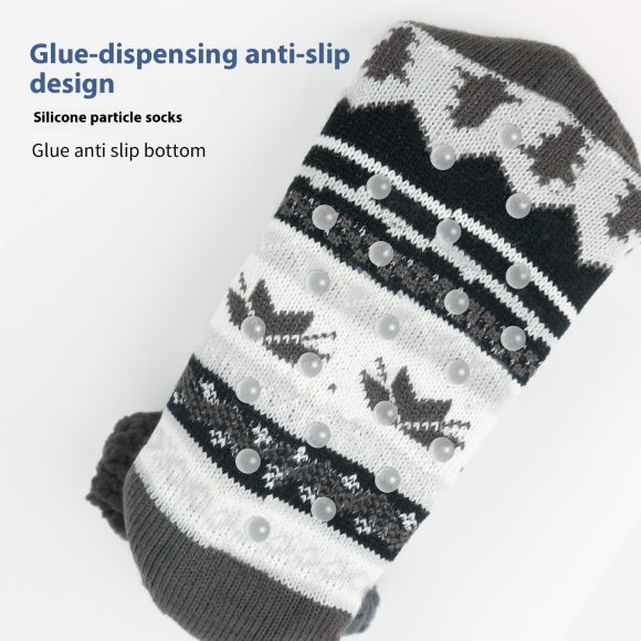 Ethnic Style Men's Thickened Warm Non-slip Room Socks - Image 9