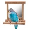 Bird stand with mirror - Image 2