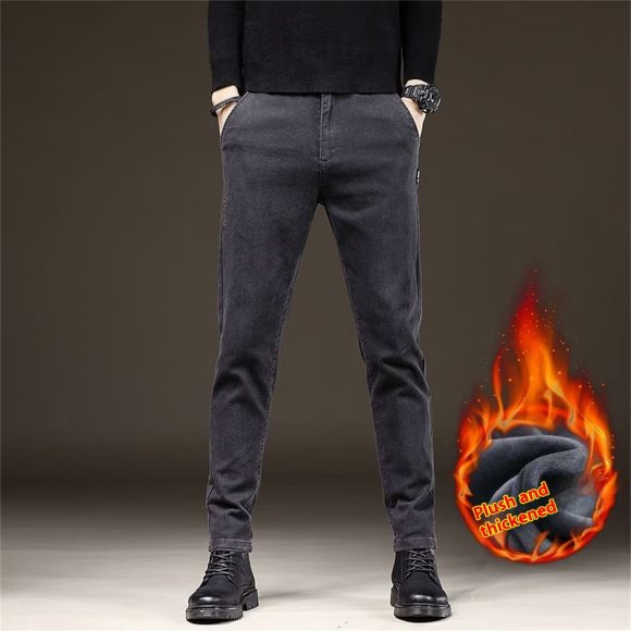 Men's Straight Business Thick Casual Trousers - Image 5