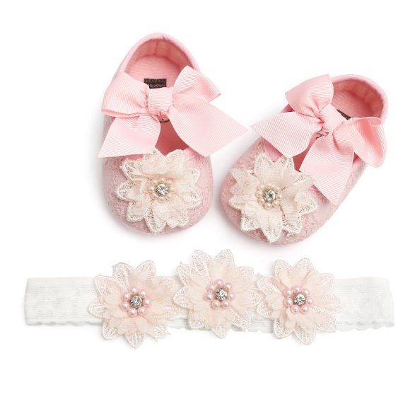 Floret lace women's baby shoes soft soled baby shoes baby shoes walking shoes princess shoes - Image 7