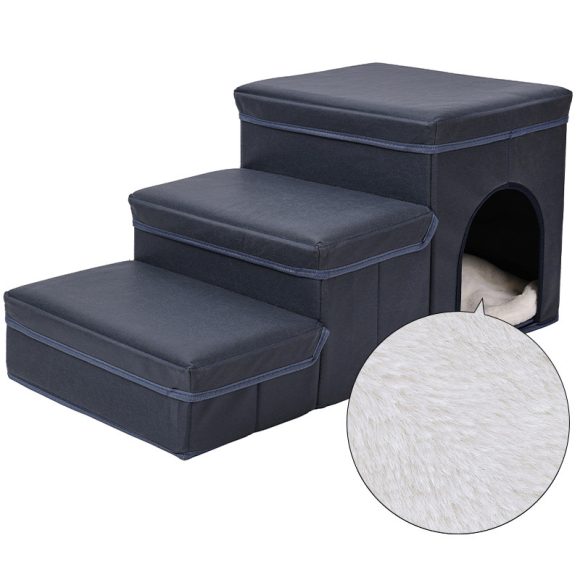Cat Kennel Cage Multifunctional Dog Stairs Upper Bed Sofa Puppy Climbing Pet Supplies - Image 3