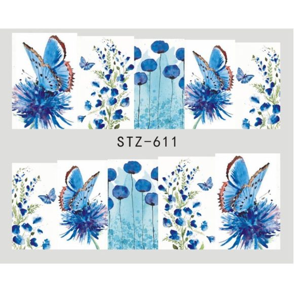 1pcs Nail Sticker Butterfly Flower Water Transfer Decal Sliders for Nail Art Decoration Tattoo Manicure Wraps Tools Tip JISTZ508 - Image 9