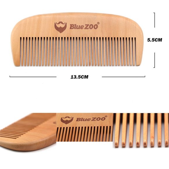 Wood color spray black paint pear wood comb