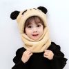 Winter boys and girls bib hat one-piece baby hat ear protection panda head hat - Image 6