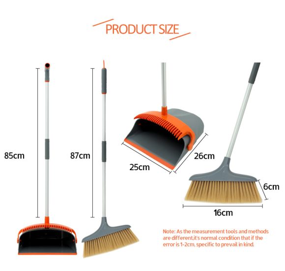 East New Fashion Luxury Broom Dustpan Combination Set Foldable Cleaning Tools House Helper - Image 2
