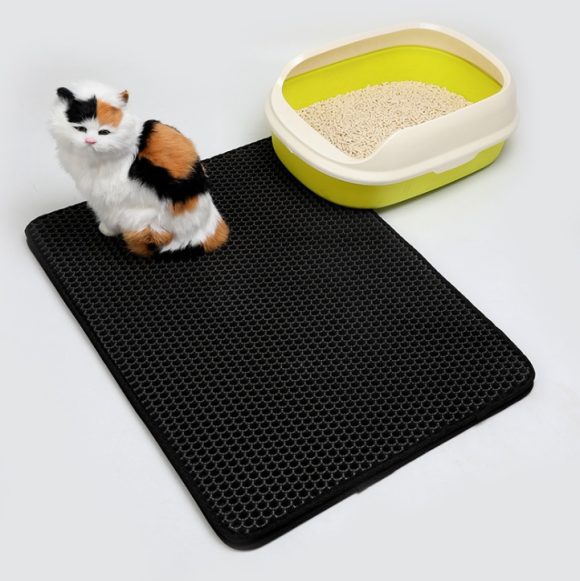 Pet Cat Litter Mat Pet Supplies EVA Double Cat Litter Mat - Image 6