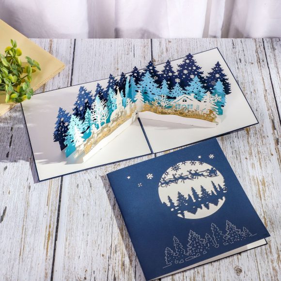 Paper sculpture Christmas card - Image 6