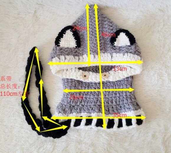 Children's wool knit hat hand-knitted warm earmuffs cape caps for men and women - Image 9