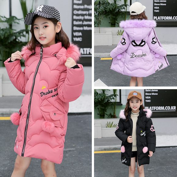 Girls' cotton-padded jackets - Image 7