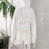 French Drape Low-cut Cinched Pleated Long Sleeve Shirt - Image 10