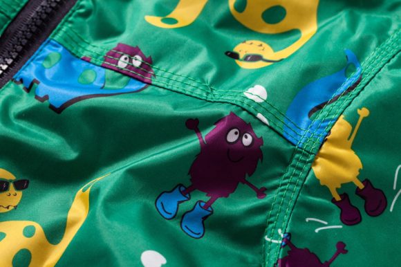 Boy's Cute Dinosaur Windproof And Rainproof Jacket Children's Hooded Jacket - Image 8