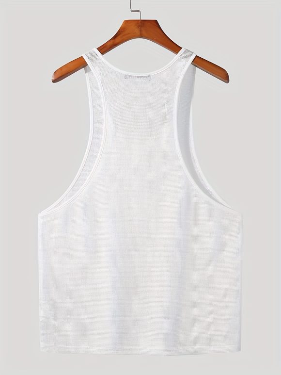 Solid Color Bottoming Shirt Outer Wear Casual Knitted I-shaped Vest - Image 3