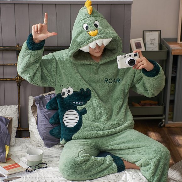 Men's Plush Thickened Housewear Pajamas - Image 5