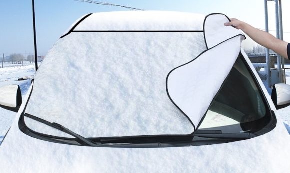 Car snow block front windshield antifreeze cover winter front gear snowboard windshield snow cover frost guard - Image 3