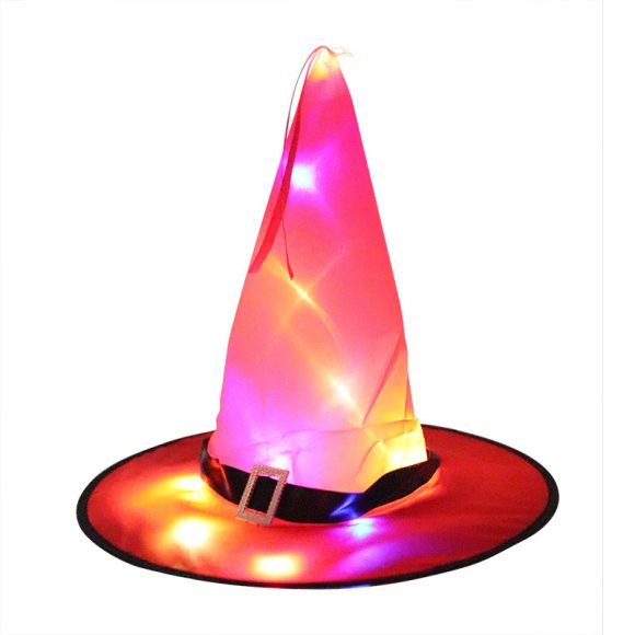 Halloween Decoration Witch Hat LED Lights Halloween Elf Ears Kids Home Party Decor Supplies Outdoor Tree Hanging Ornament - Image 5