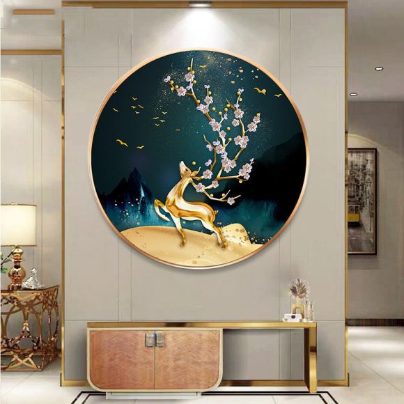 Diamond Painted Deer Living Room Crystal Living Room Tiled Cross Stitch - Image 4