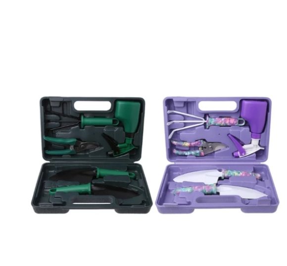 Camouflage Garden Tool Set Grafting Pruning Shovel Rake Stainless Steel Scissor Pruning Shears Spray Bottle Garden Tools Kit - Image 5